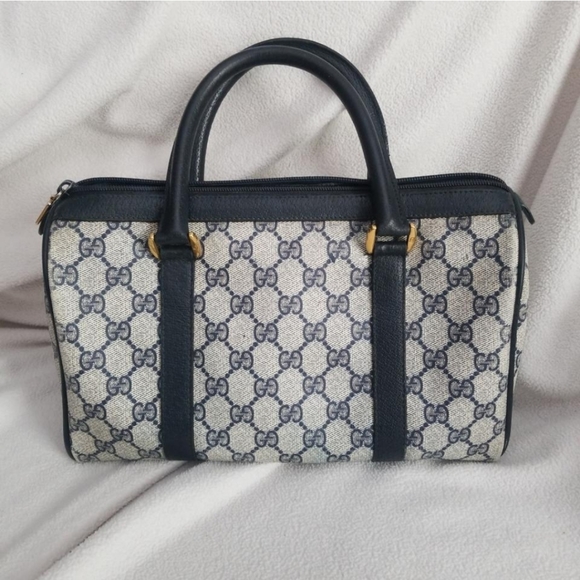 Authentic Vintage Gucci GG Monogram Supreme Sherry Web Ophidia Boston Doctor - Picture 4 of 16